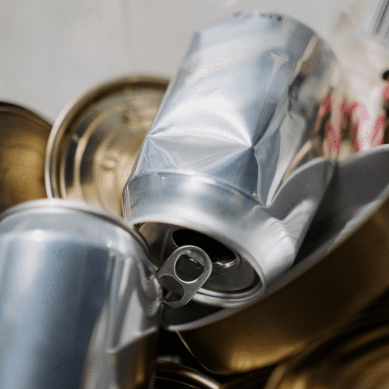Recycled aluminum can